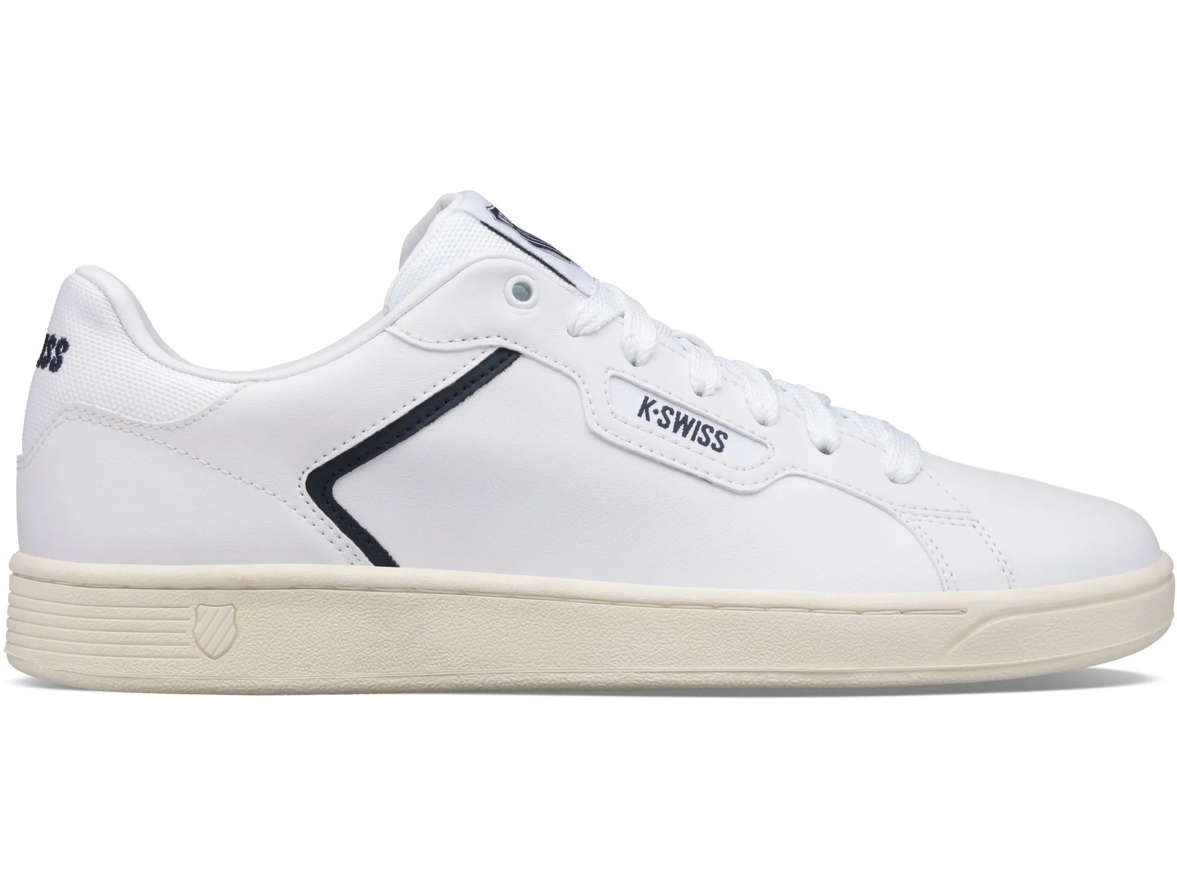 06347-159-M | MENS CLEAN COURT II CMF | WHITE/NAVY/ANTIQUE WHITE