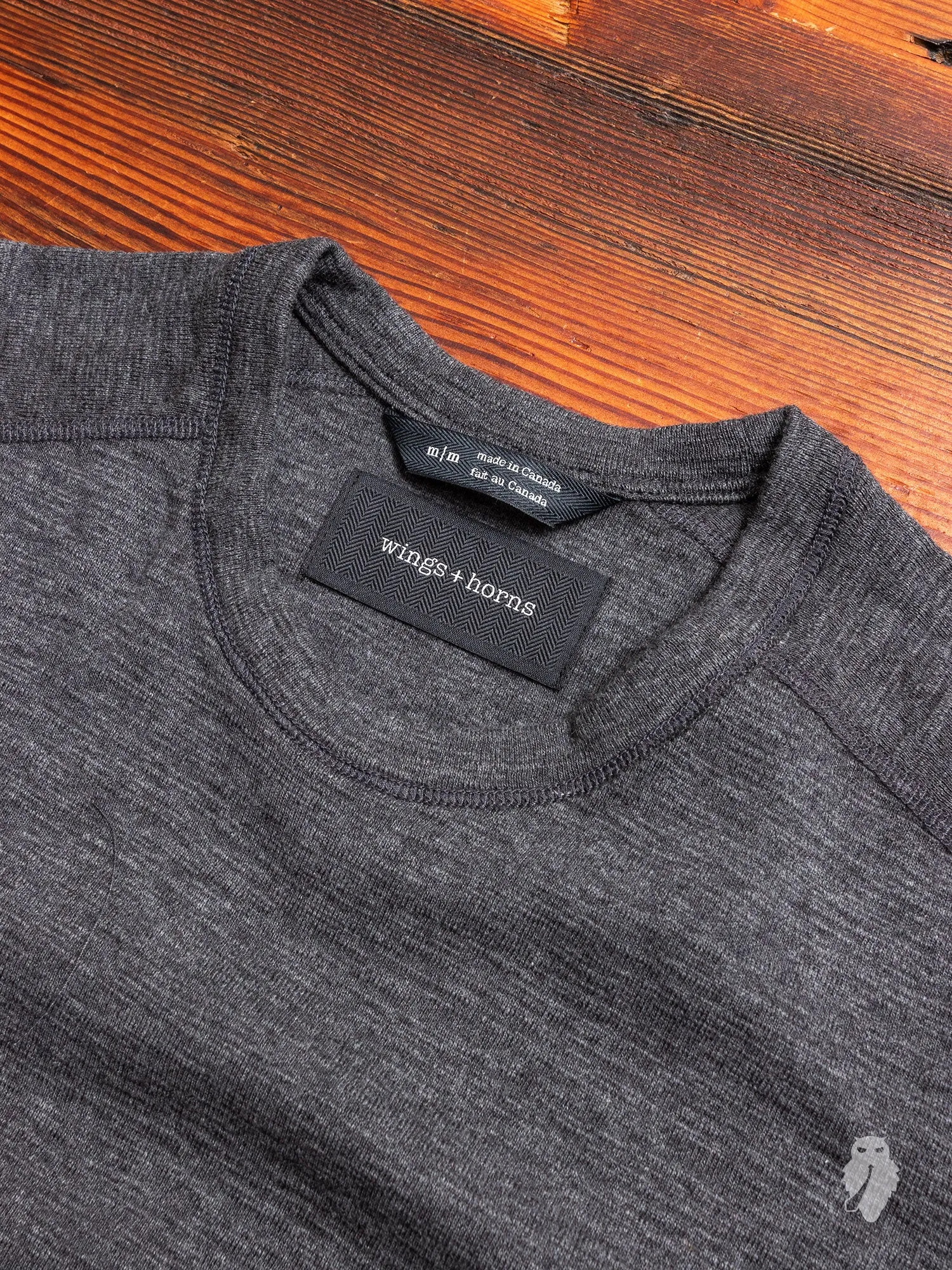 1x1 Slub T-Shirt in Heather Charcoal