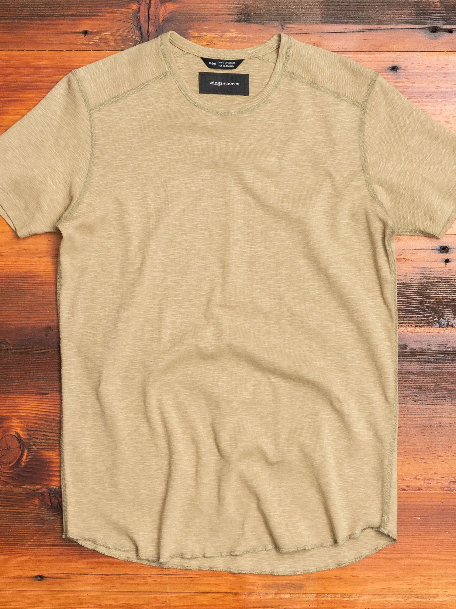 1x1 Slub T-Shirt in Moss