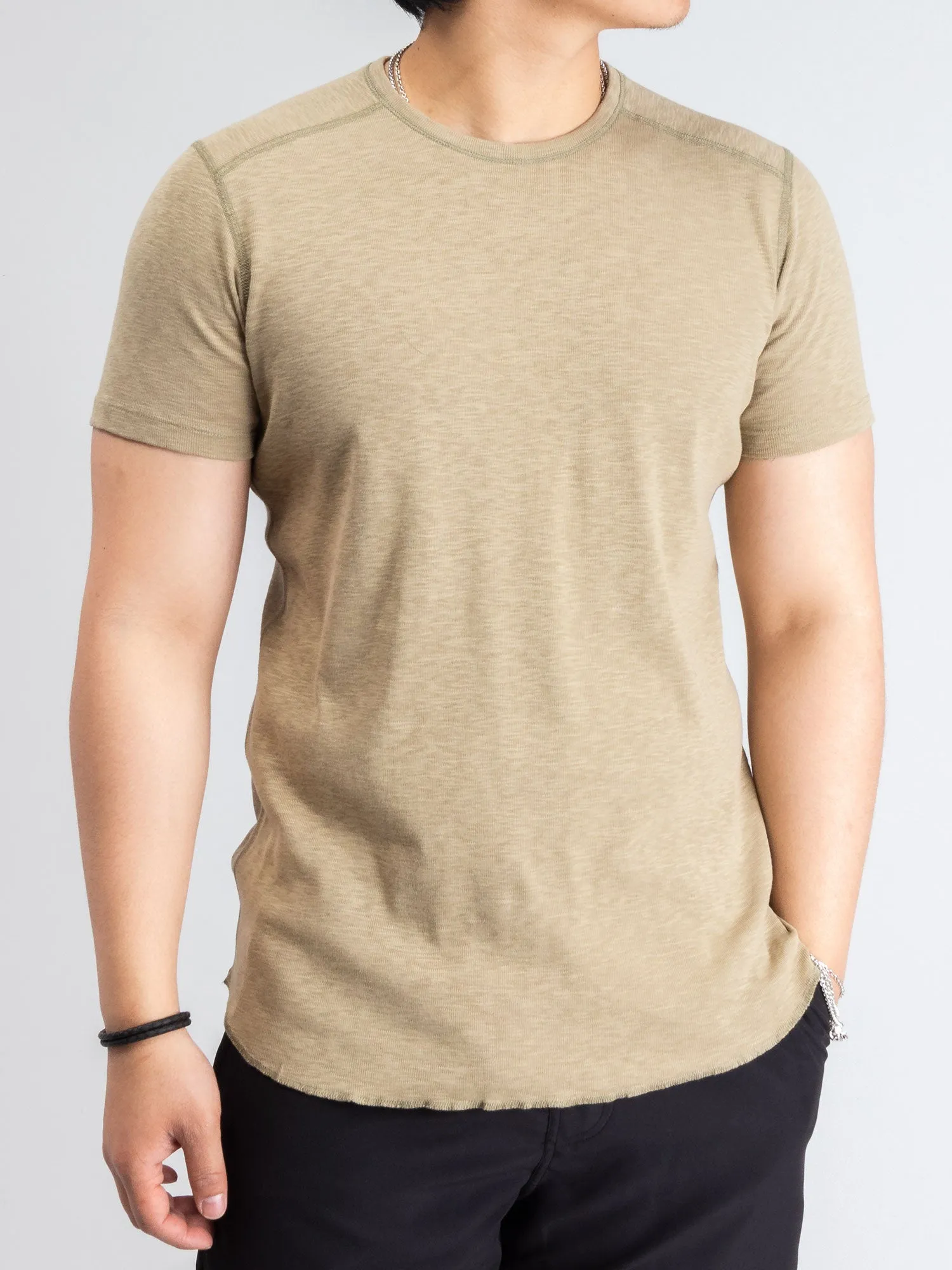 1x1 Slub T-Shirt in Moss