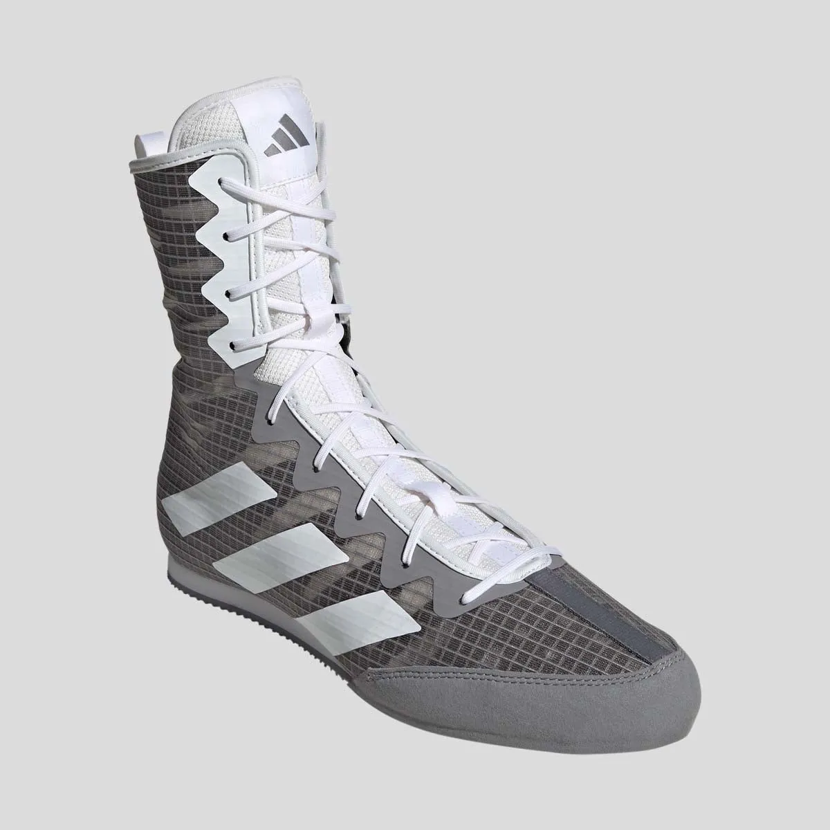 Adidas Box Hog 4 Boxing Boots Grey/White