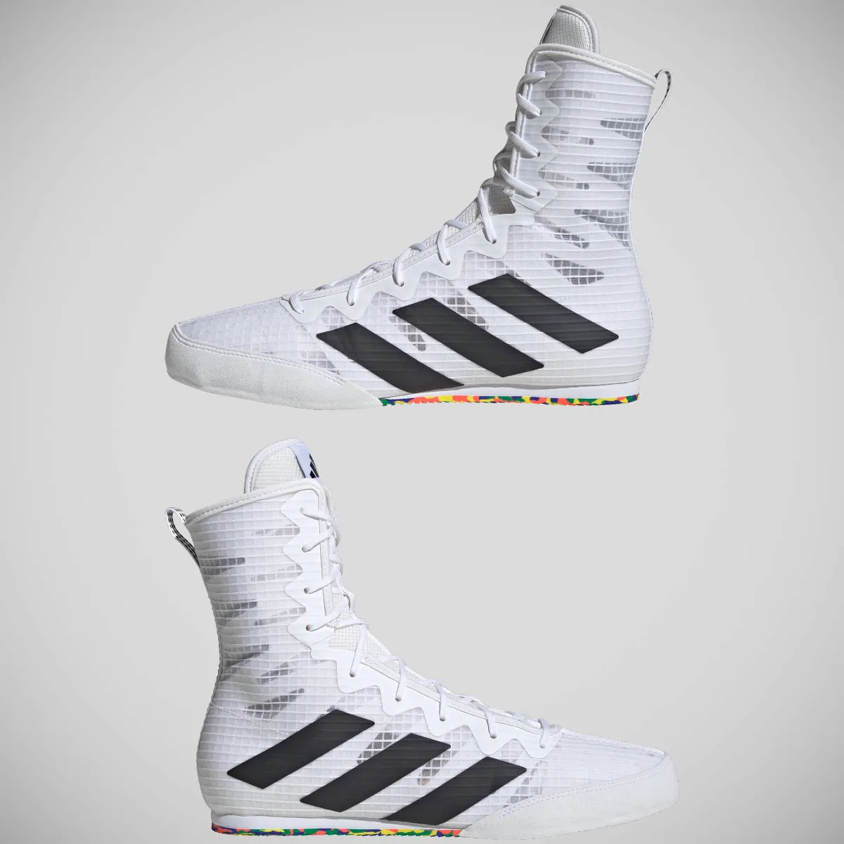 Adidas Box Hog 4 Boxing Boots White