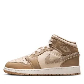 Air Jordan 1 Mid (GS) - Legend Light Brown/Khaki