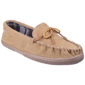 Alberta Moccasin Slippers Beige