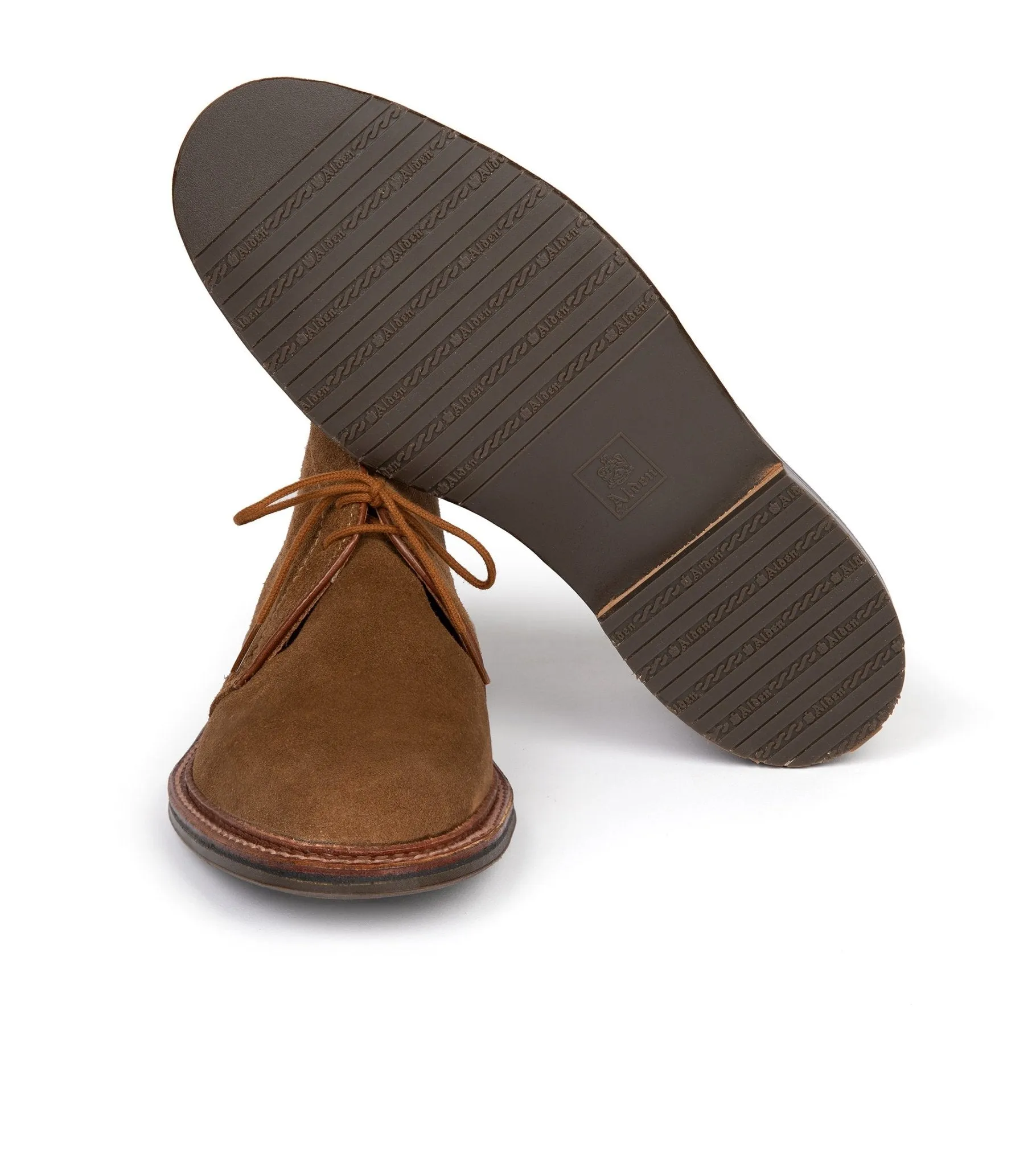 Alden Suede Rubber Soled Chukka: Snuff 1593L