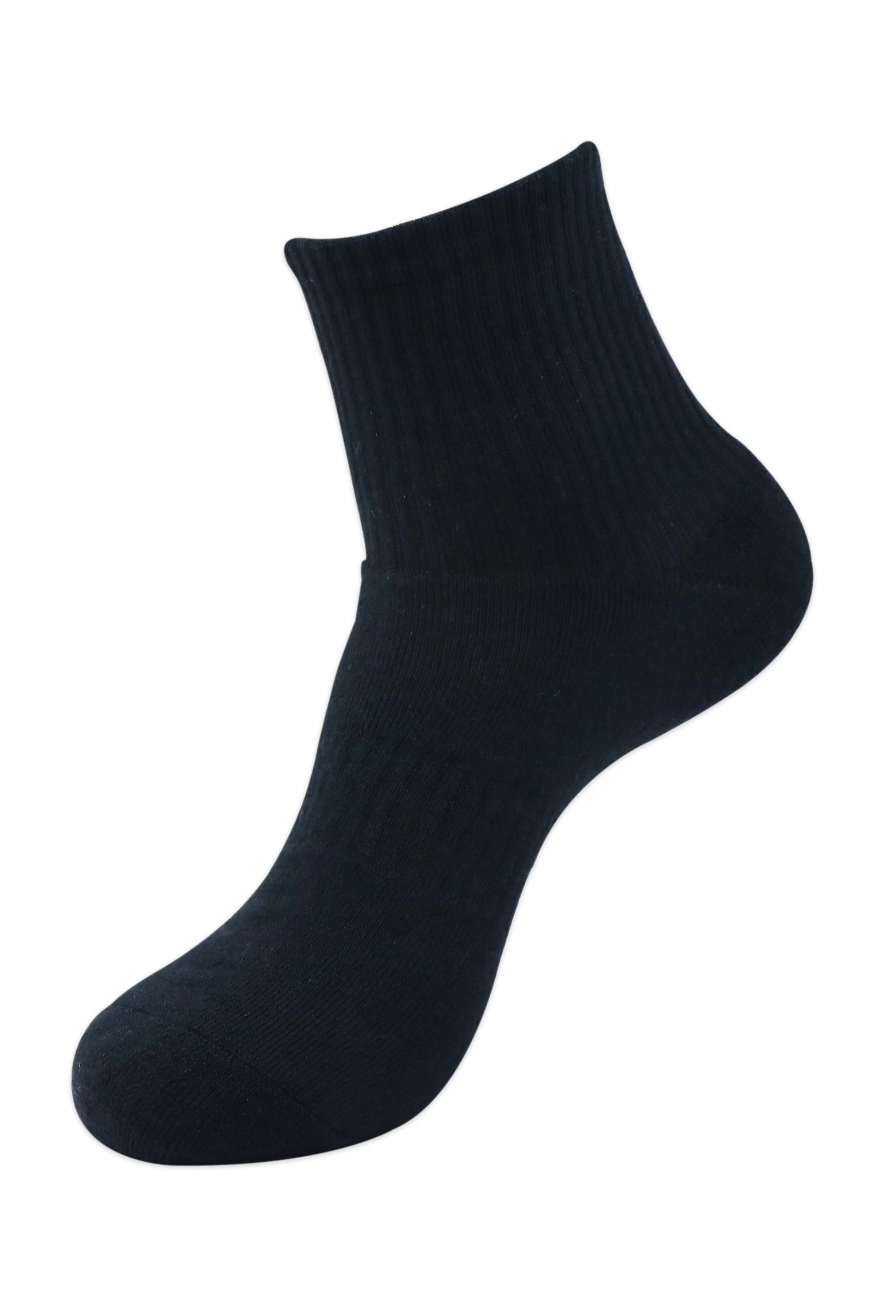 Balenzia Men's Full Cushioned Terry/Towel Ankle Sports Socks, Gym Socks - Black,Navy, L.Grey (Pack of 3 Pairs/1U)