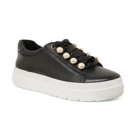 Bant Sneaker in Black Leather