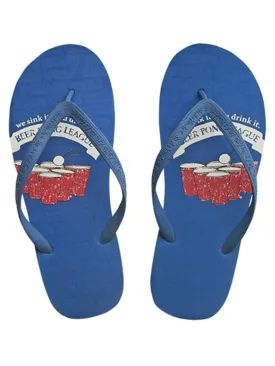 Beer Pong League Men's Novelty Flip Flops