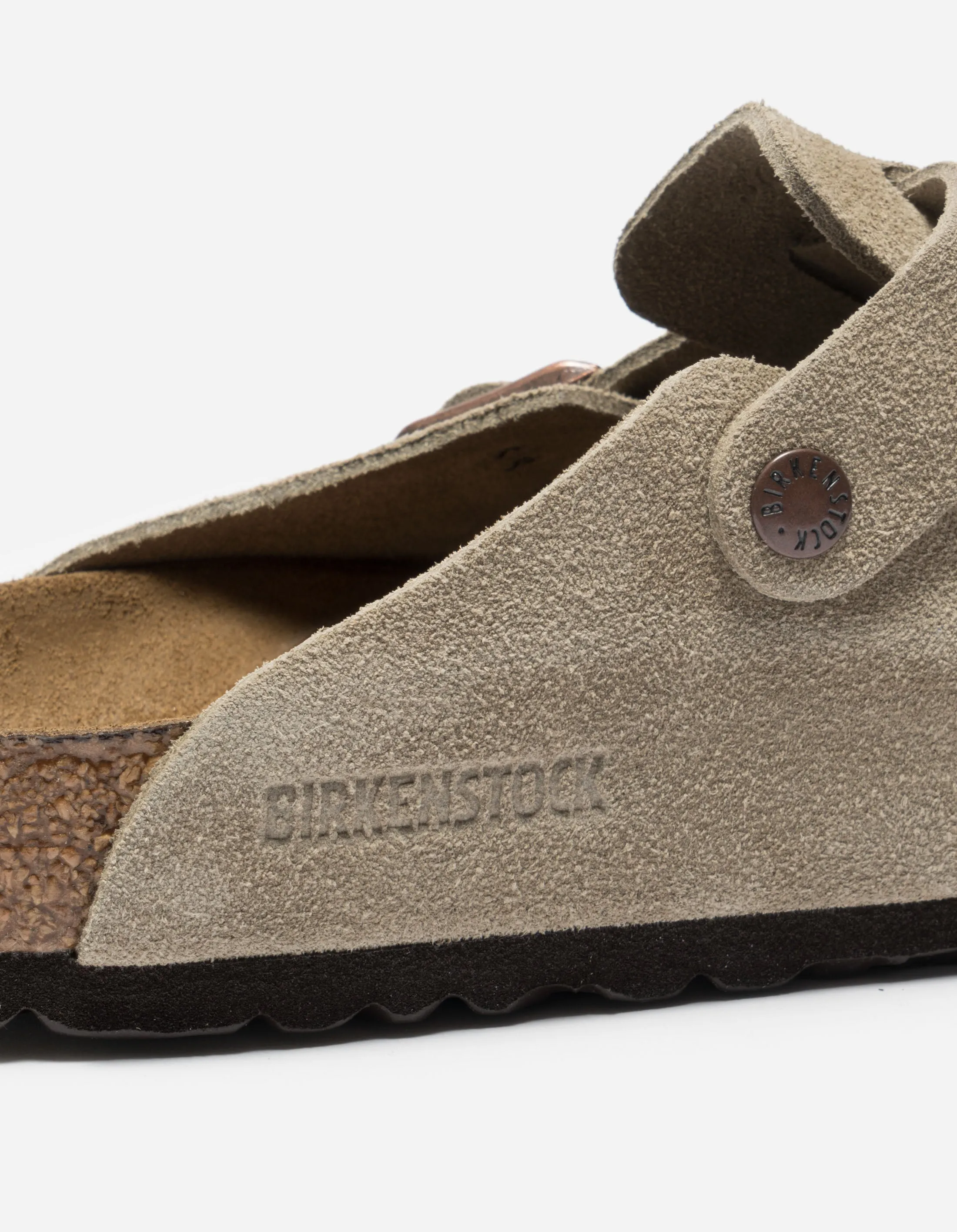 Birkenstock Boston SFB Suede Taupe