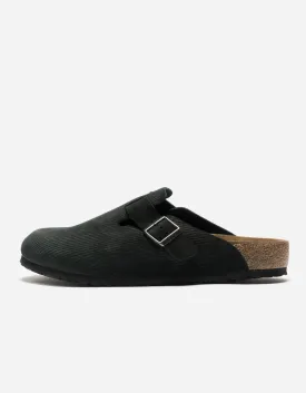 Birkenstock Boston Suede Embossed Black