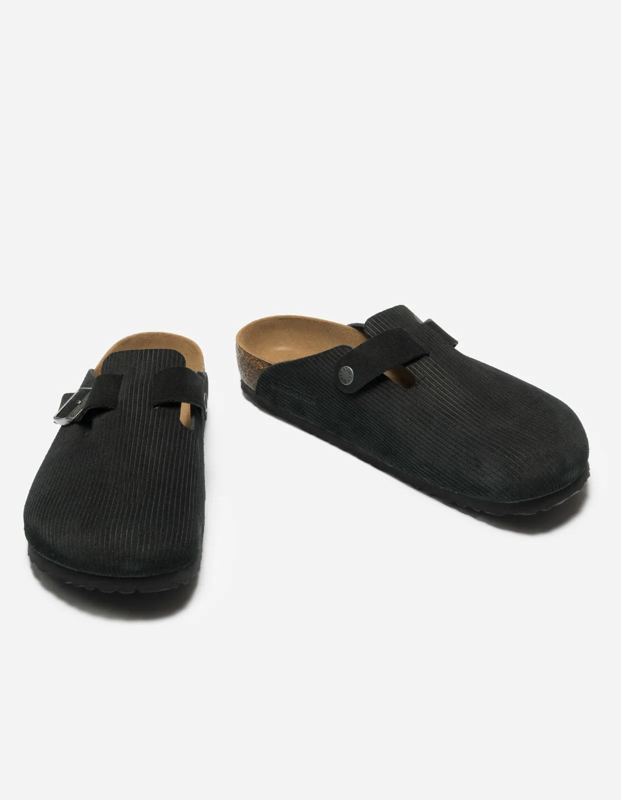 Birkenstock Boston Suede Embossed Black