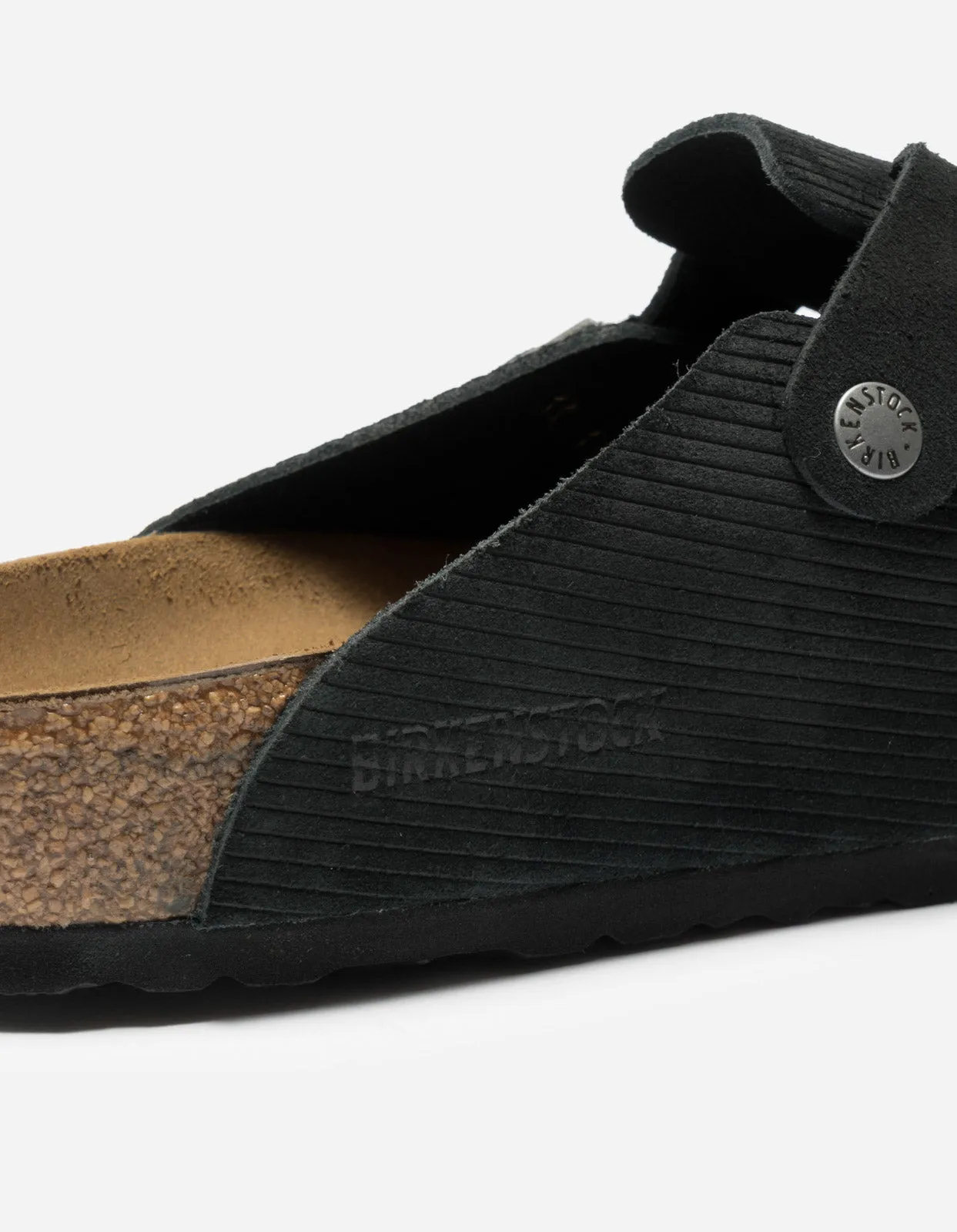 Birkenstock Boston Suede Embossed Black