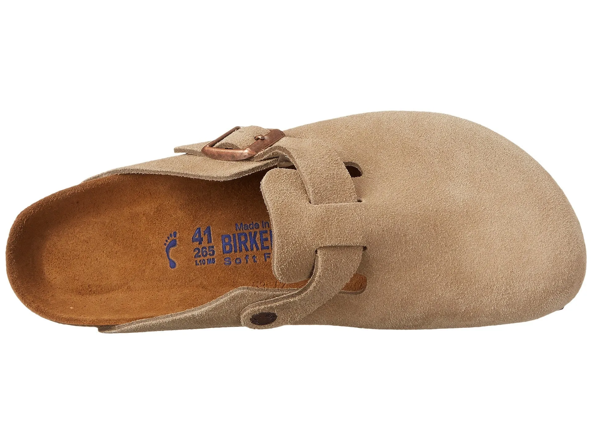 BIRKENSTOCK UNISEX Boston Soft Footbed (Taupe - Regular Fit)