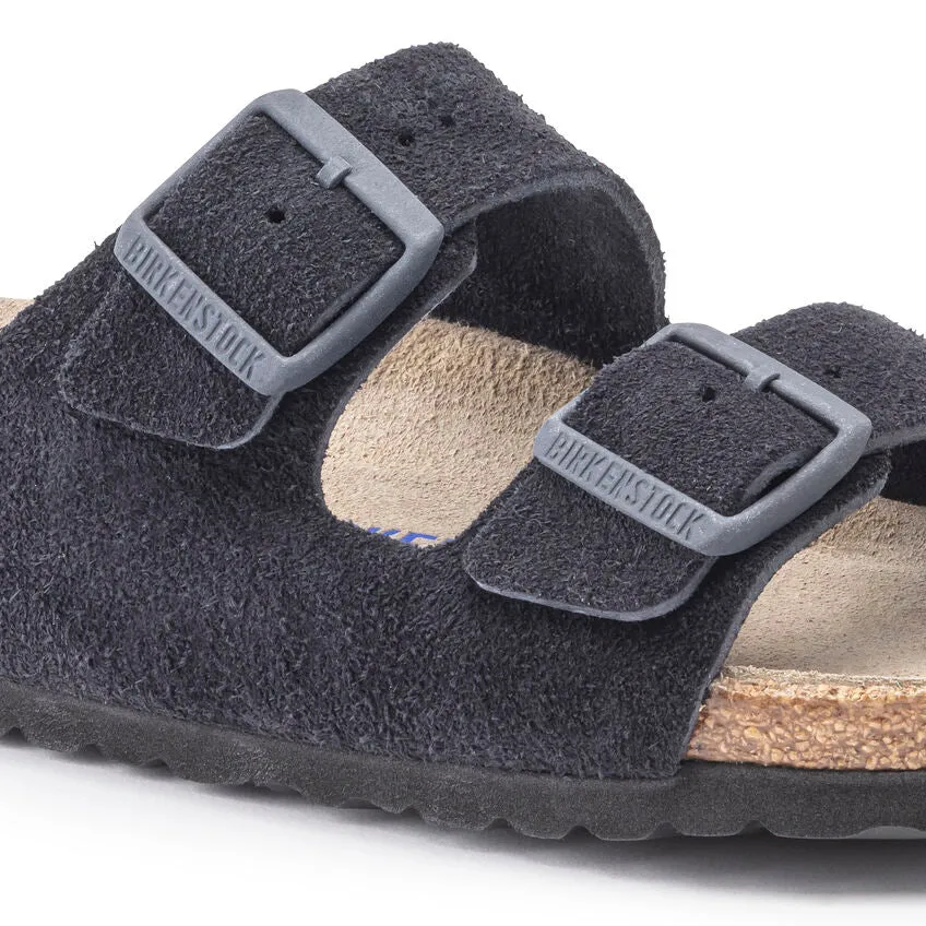 Birkenstock Women's Arizona Soft Footbed Suede Leather (Midnight Blue - Regular Fit