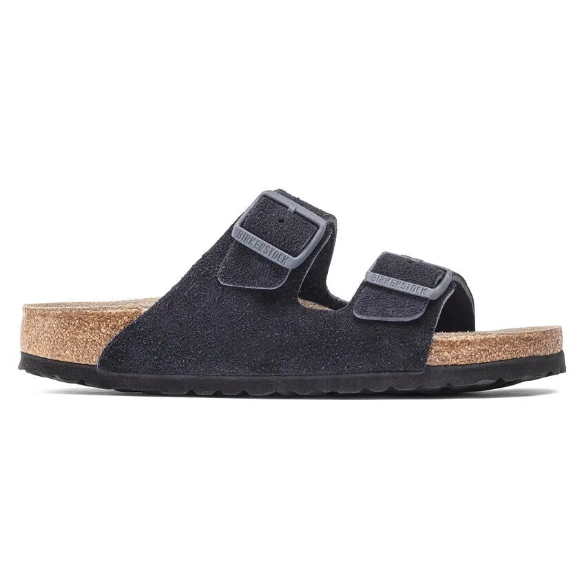 Birkenstock Women's Arizona Soft Footbed Suede Leather (Midnight Blue - Regular Fit