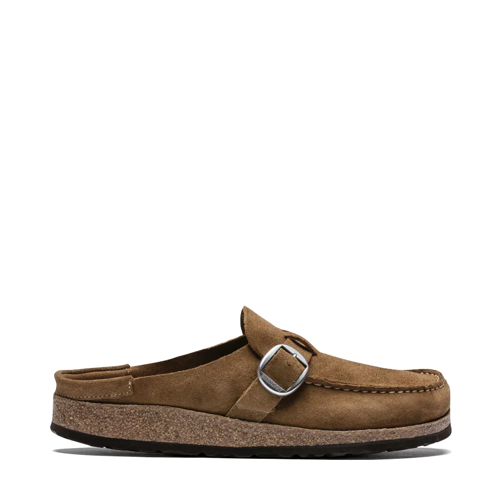 Birkenstock Women's Buckley Suede Clog in Tea Brown