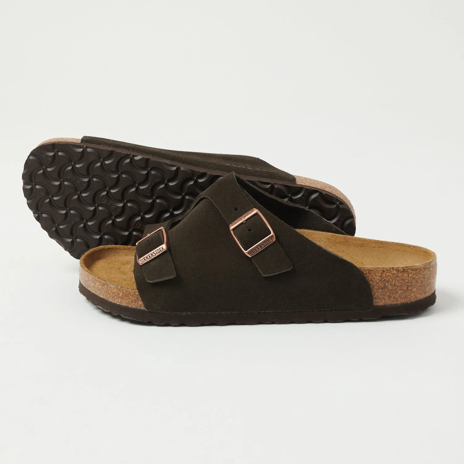 Birkenstock Zürich Suede Leather Sandal - Mocha