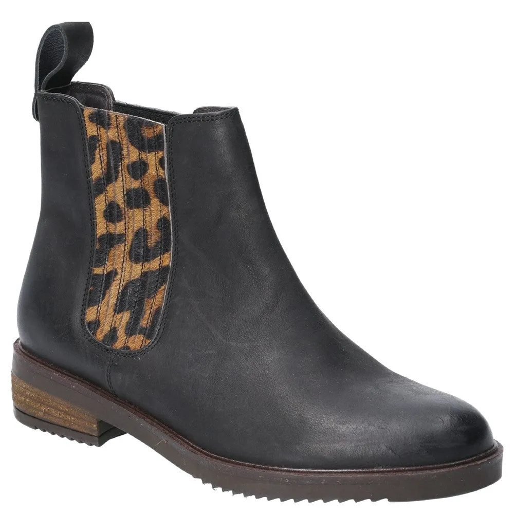 Black Leopard Stella Chelsea Boots