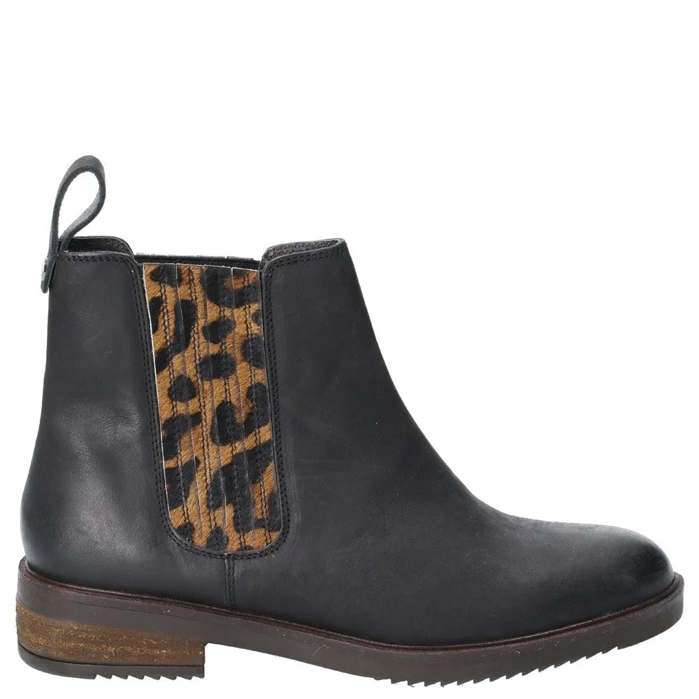 Black Leopard Stella Chelsea Boots