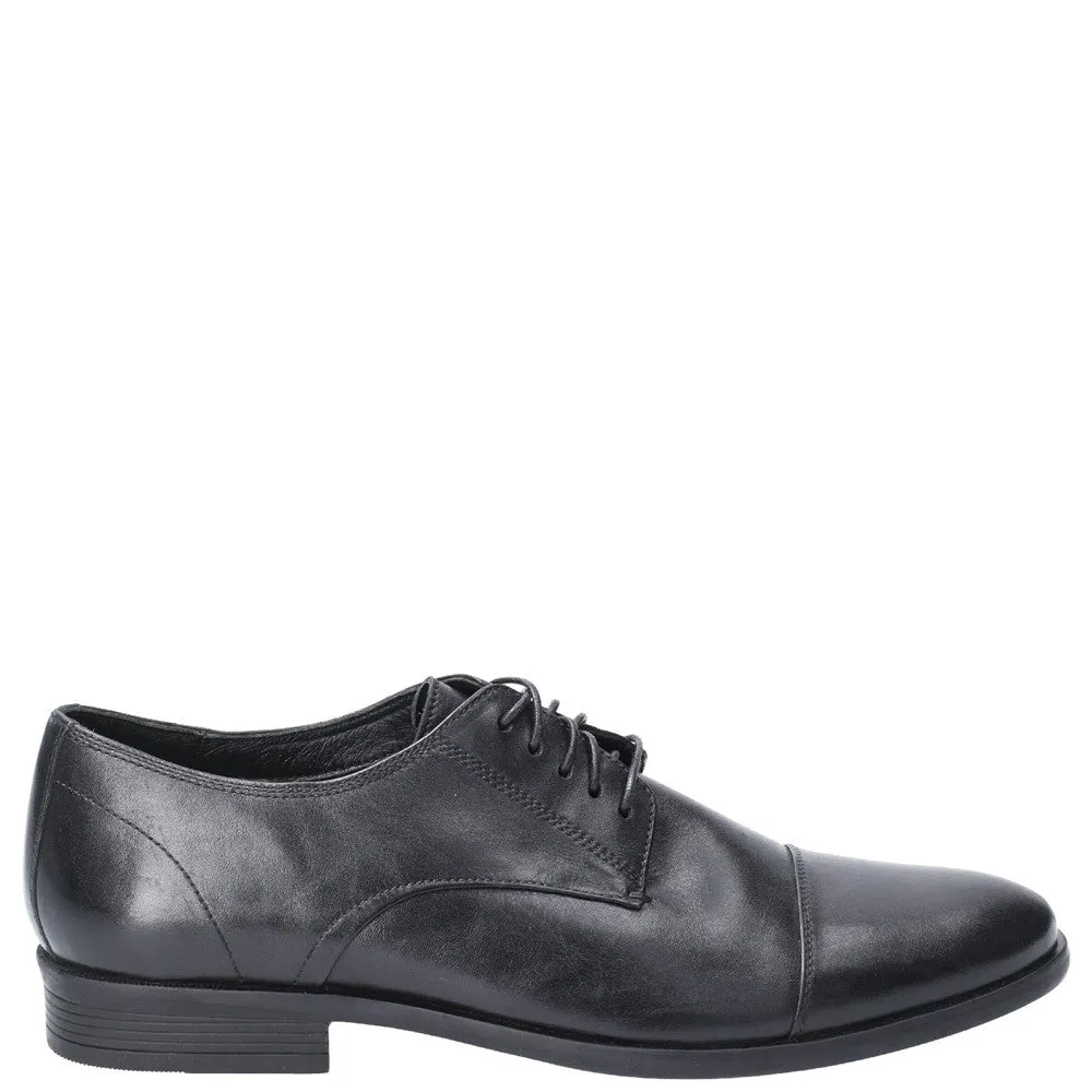 Black Ollie Cap Toe Lace-Up Shoes