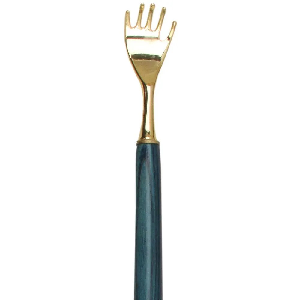 Blue Ash Shoe Horn: Elegant with Back Scratcher Feature