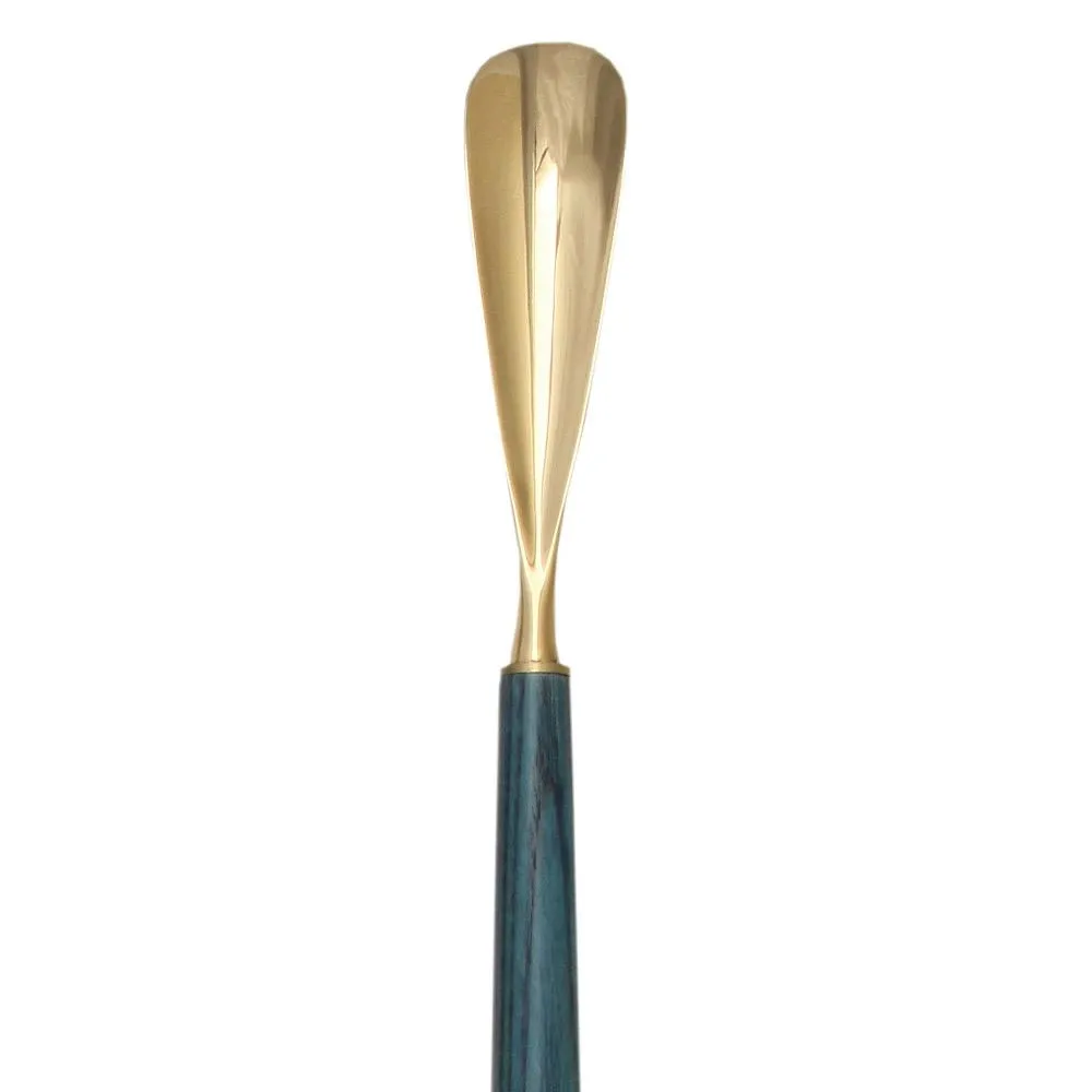 Blue Ash Shoe Horn: Elegant with Back Scratcher Feature