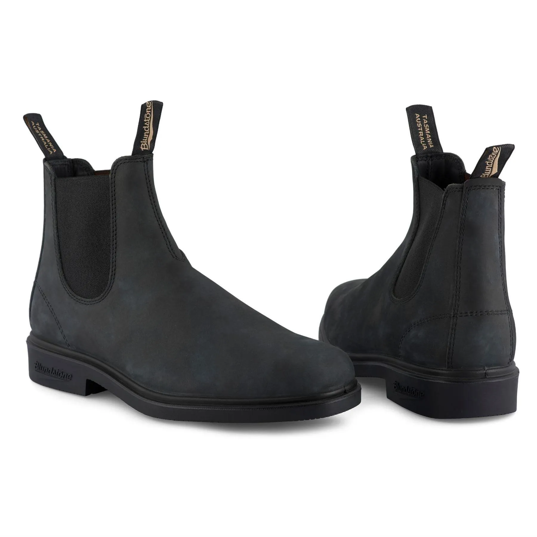 Blundstone 1308 Rustic Black Leather Chiesel Toe Chelsea Boot