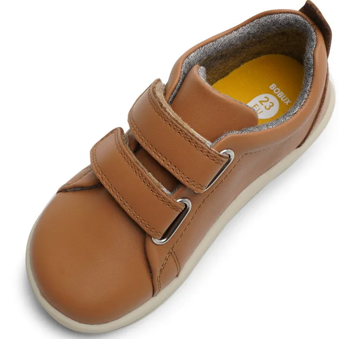 Bobux Iwalk Grass Court Caramel Leather Trainer 633755