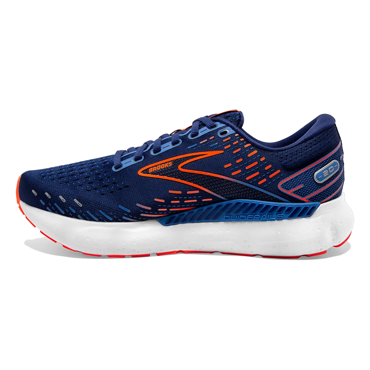 Brooks Glycerin GTS 20 - Blue Depths - Palace Blue - Orange