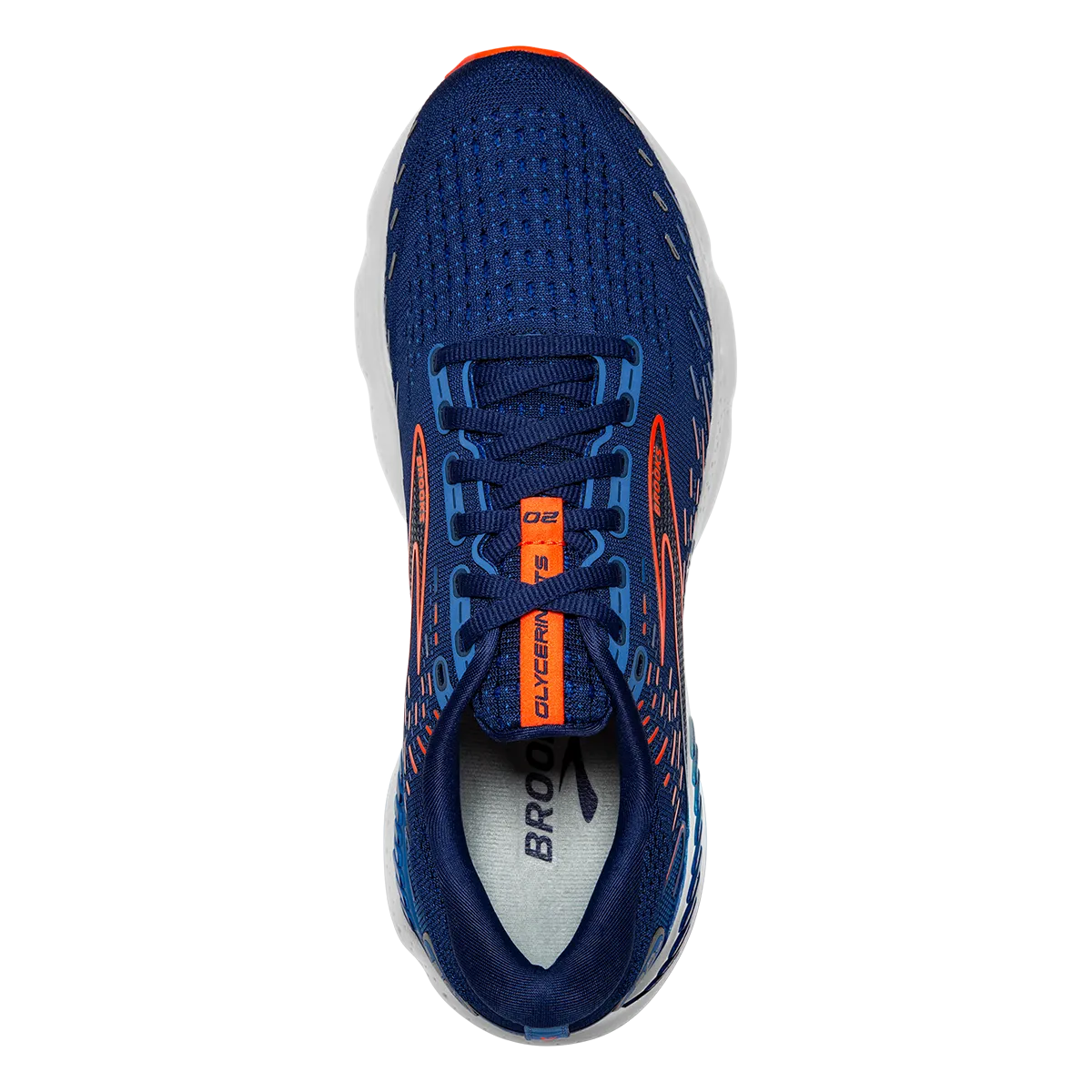 Brooks Glycerin GTS 20 - Blue Depths - Palace Blue - Orange