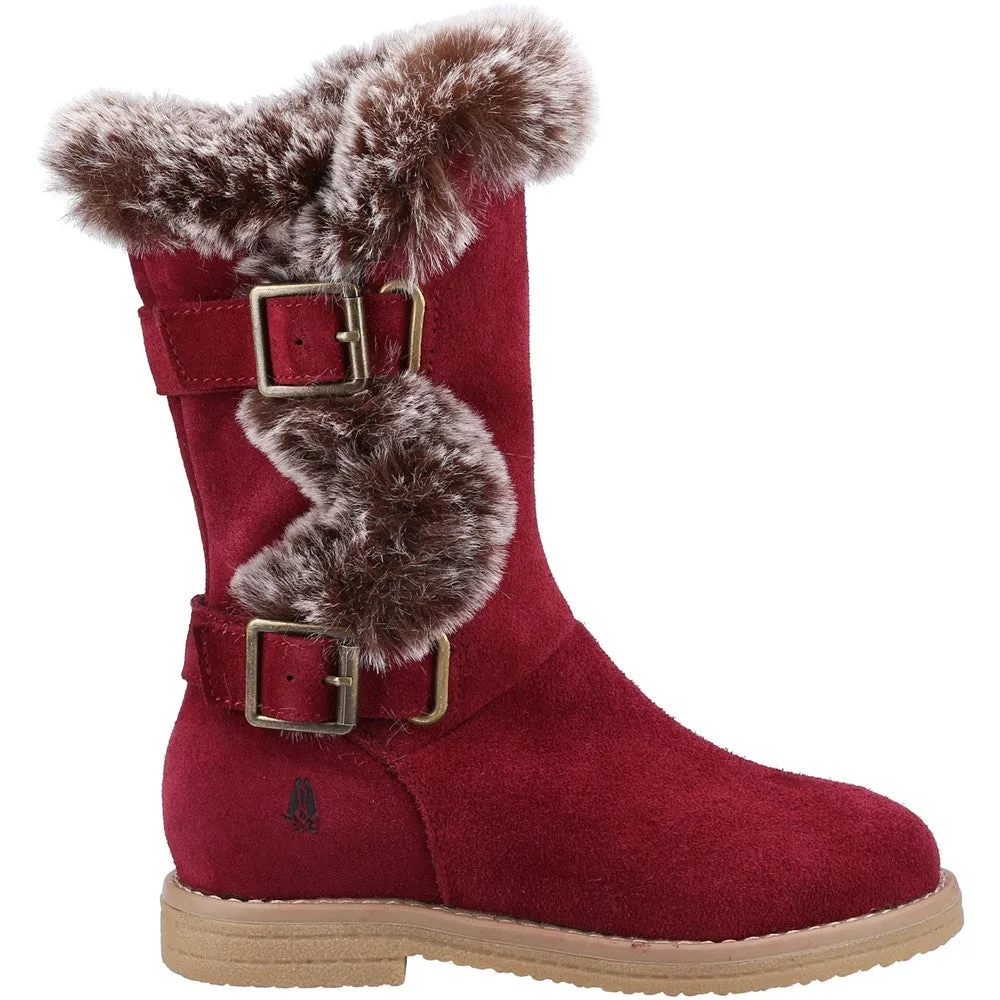 Burgundy Mini Megan Boots