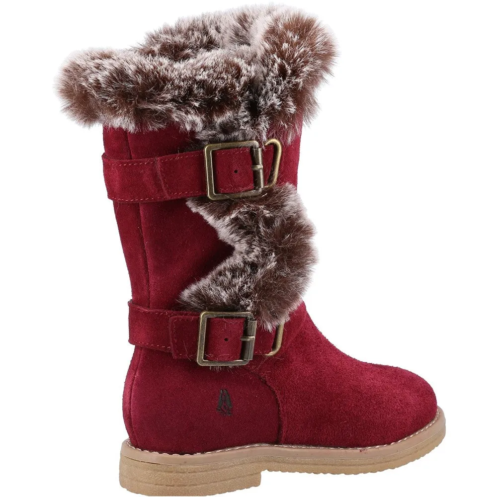 Burgundy Mini Megan Boots