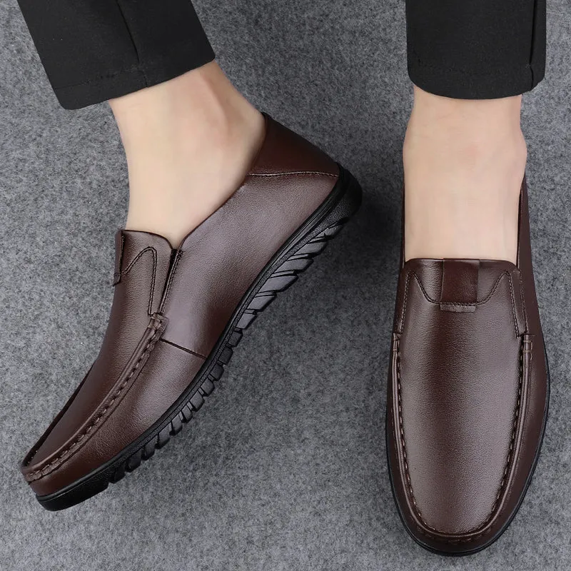 Business Leather Shoes Slip On Loafers Drive Walking Shoes | B2102