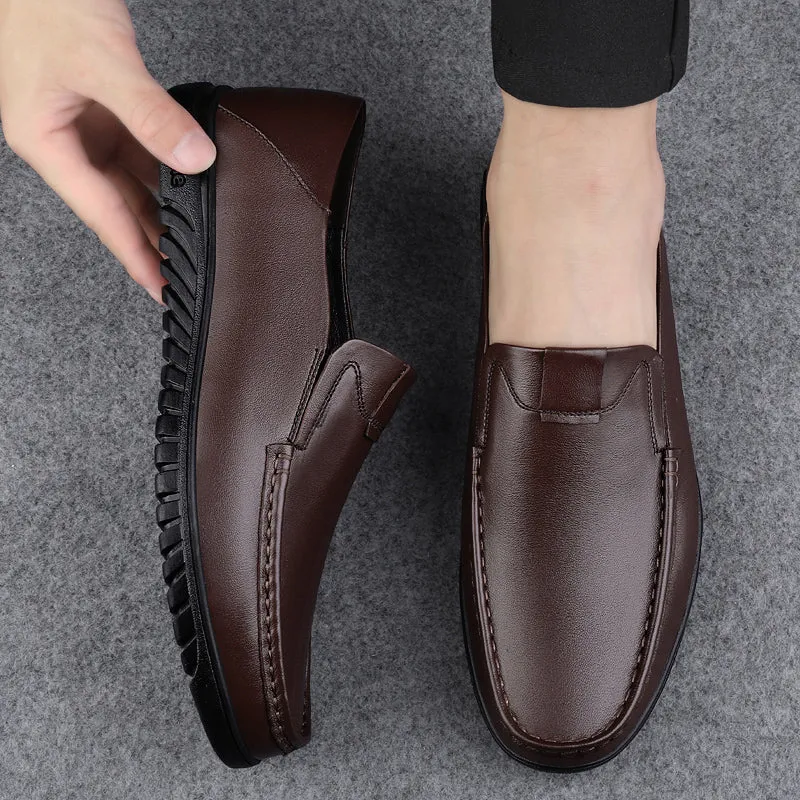 Business Leather Shoes Slip On Loafers Drive Walking Shoes | B2102