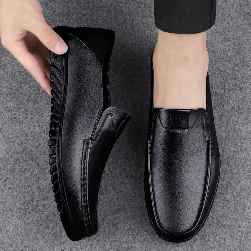 Business Leather Shoes Slip On Loafers Drive Walking Shoes | B2102