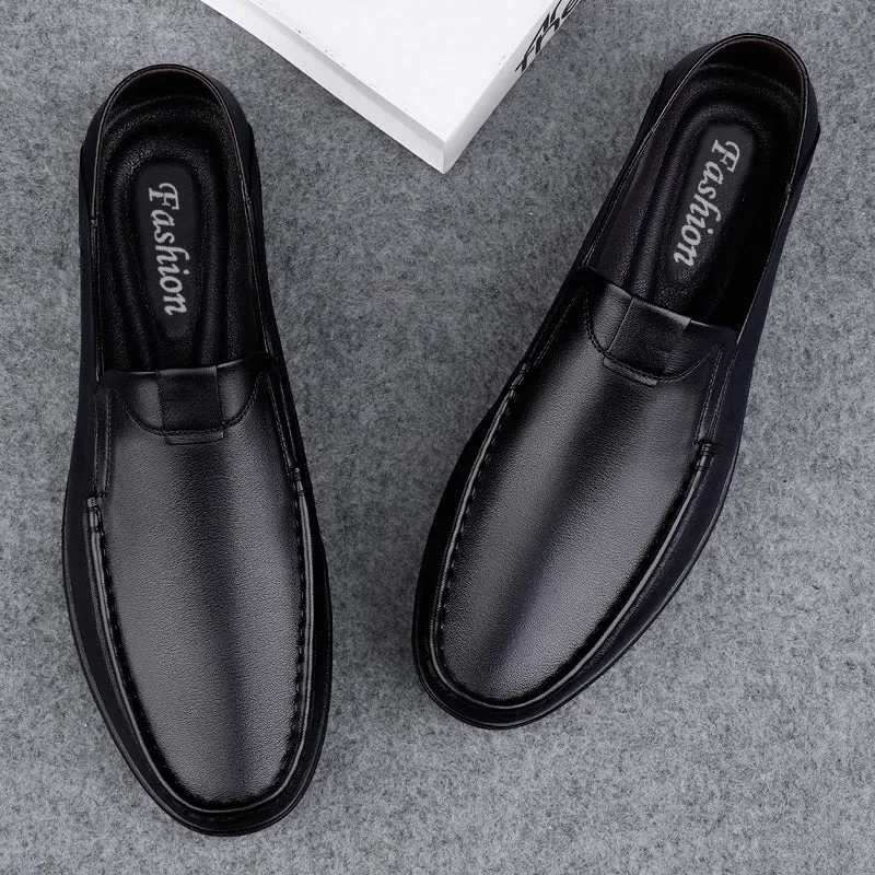 Business Leather Shoes Slip On Loafers Drive Walking Shoes | B2102