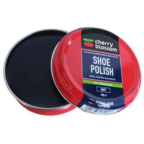 Cherry Blossom Matt Shoe Polish- 40g-Navy