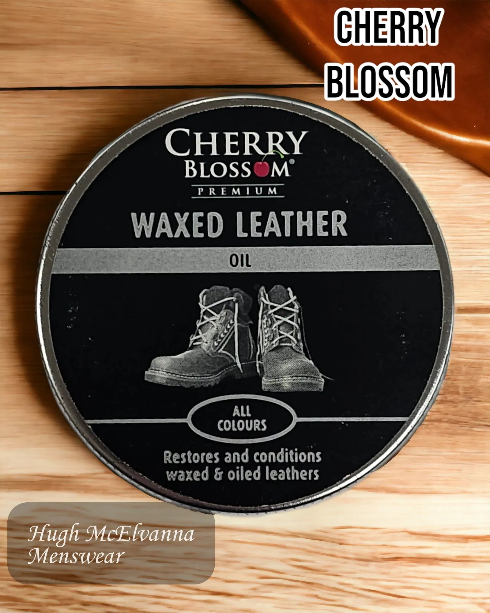 Cherry Blossom Waxed Leather Oil