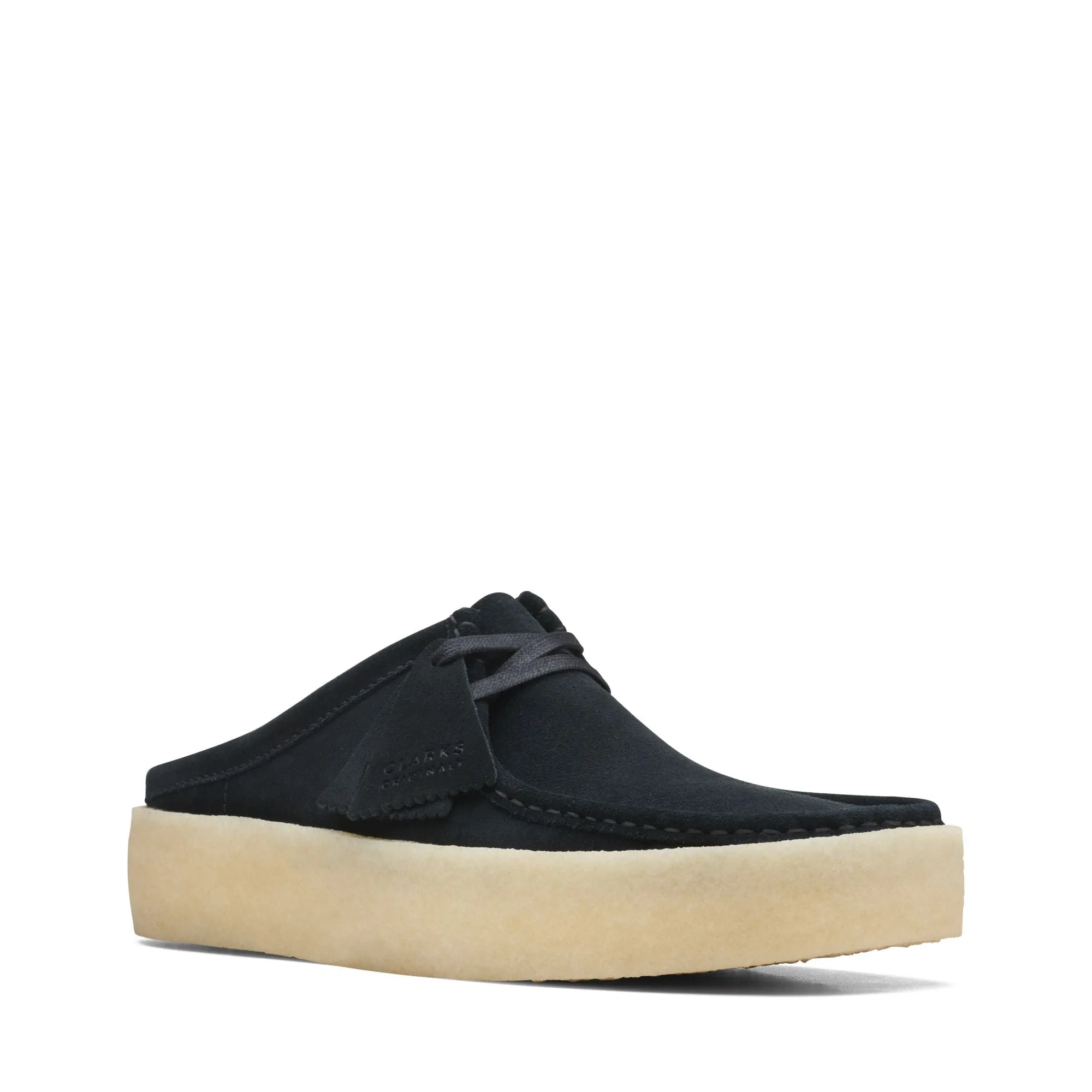 Clarks Men's Wallabee Cup Lo Black Warmlined Suede 26169189