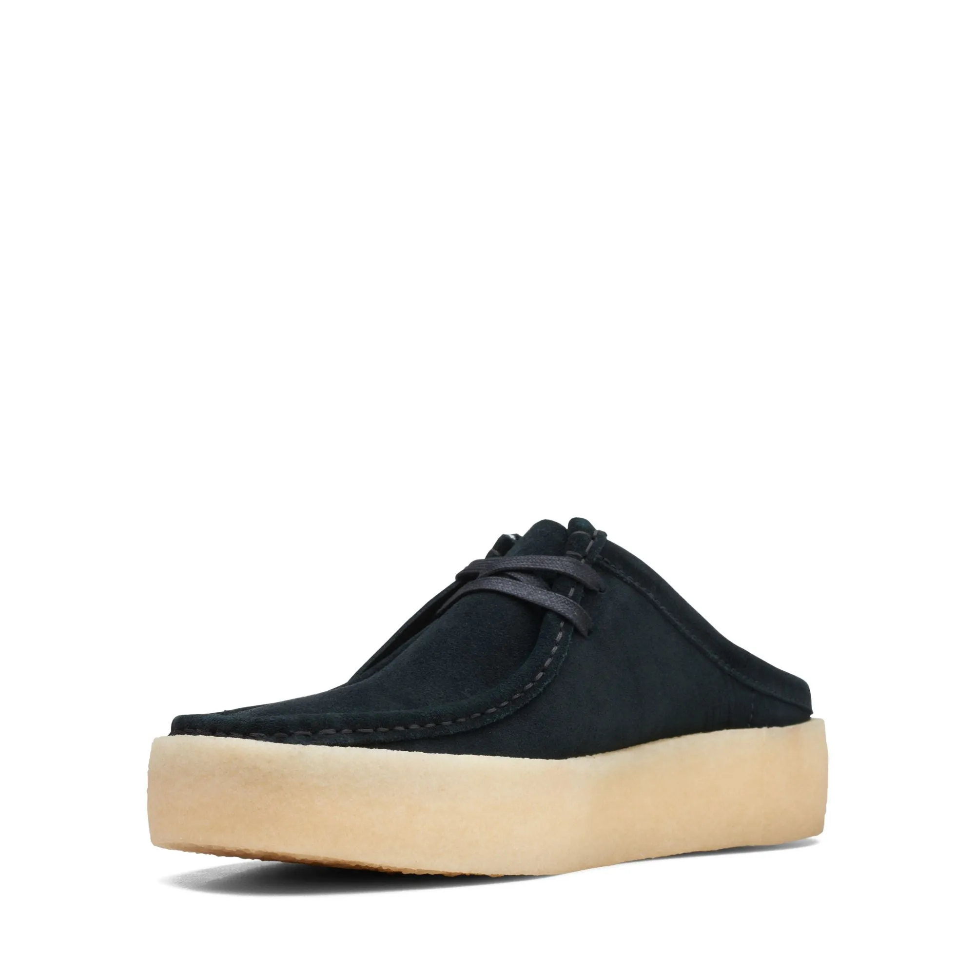 Clarks Men's Wallabee Cup Lo Black Warmlined Suede 26169189