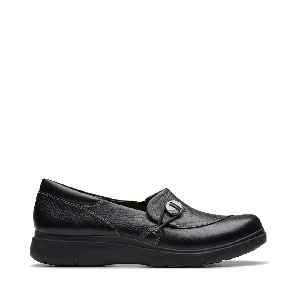 Clarks Women's Certina Ease Leather Loafer in Black