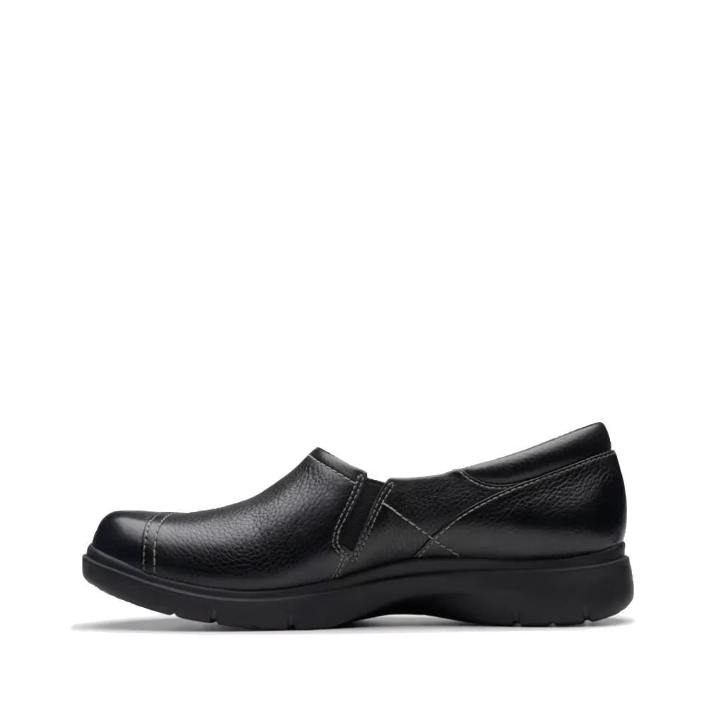 Clarks Women's Certina Ease Leather Loafer in Black