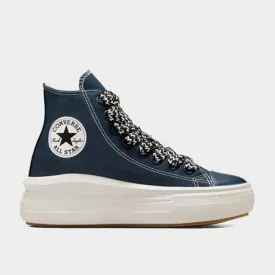 Converse Womens Chuck Taylor All Star Move Platform Canvas Blue/White _ 182190 _ Blue