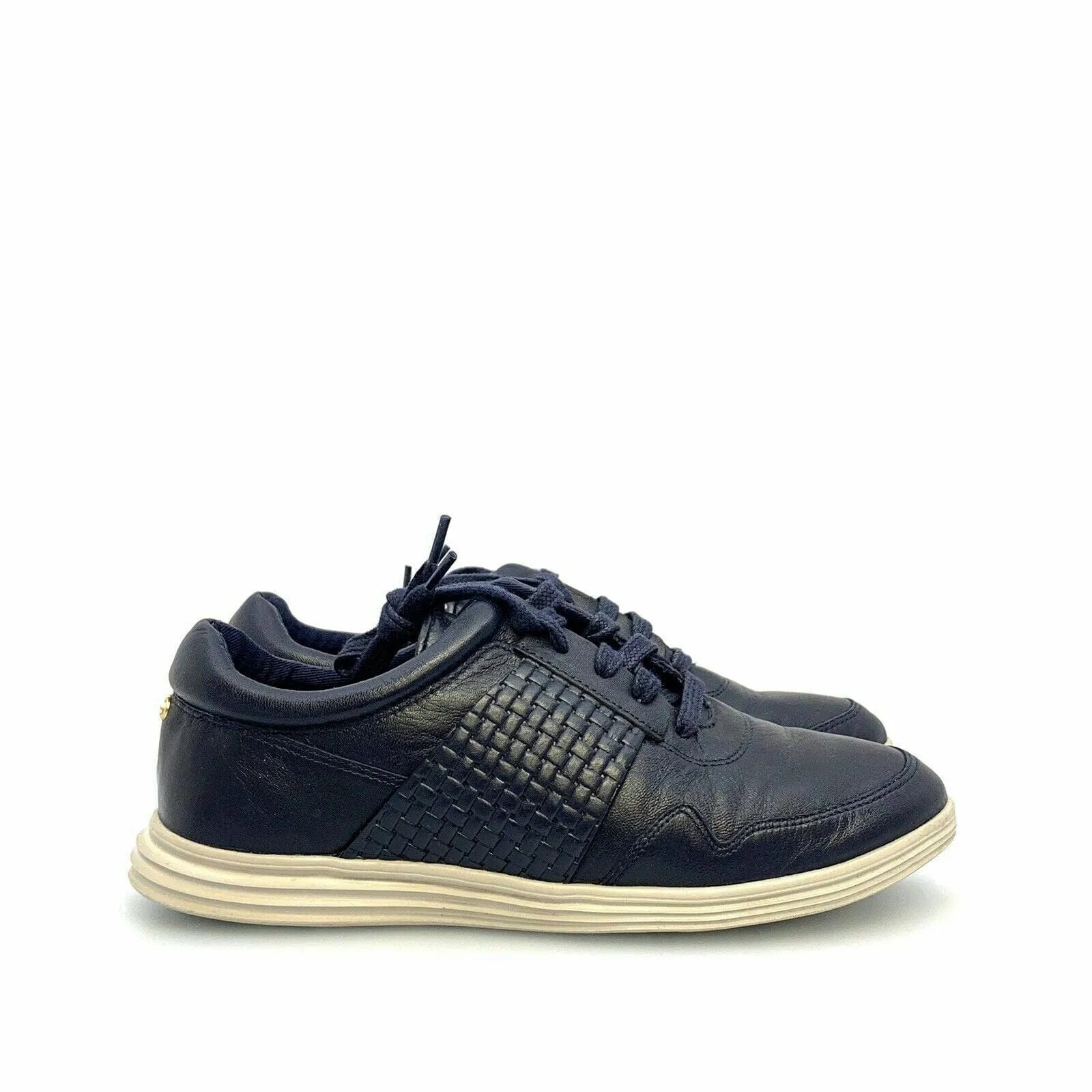 Glamorous Cole Haan Womens Zero Grand.OS Lace Up Sneakers Leather Shoes - Size 5B, Dark Blue