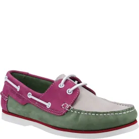 Green/Pink Hattie Boat Shoes