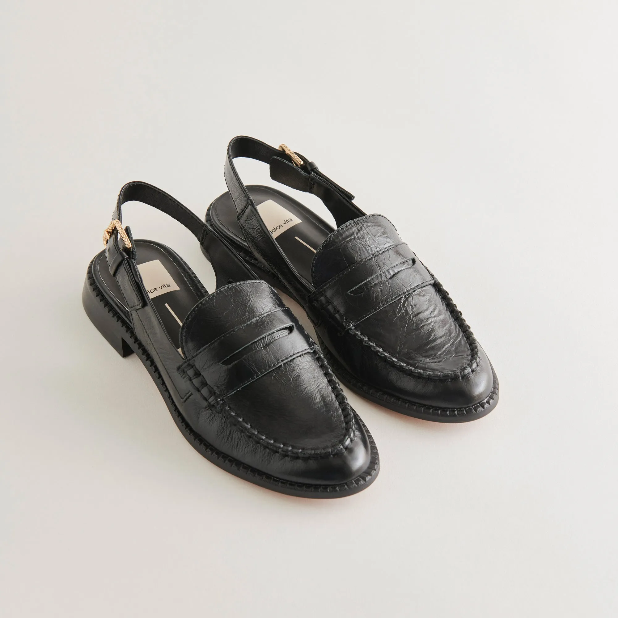 HARDI WIDE LOAFERS MIDNIGHT CRINKLE PATENT