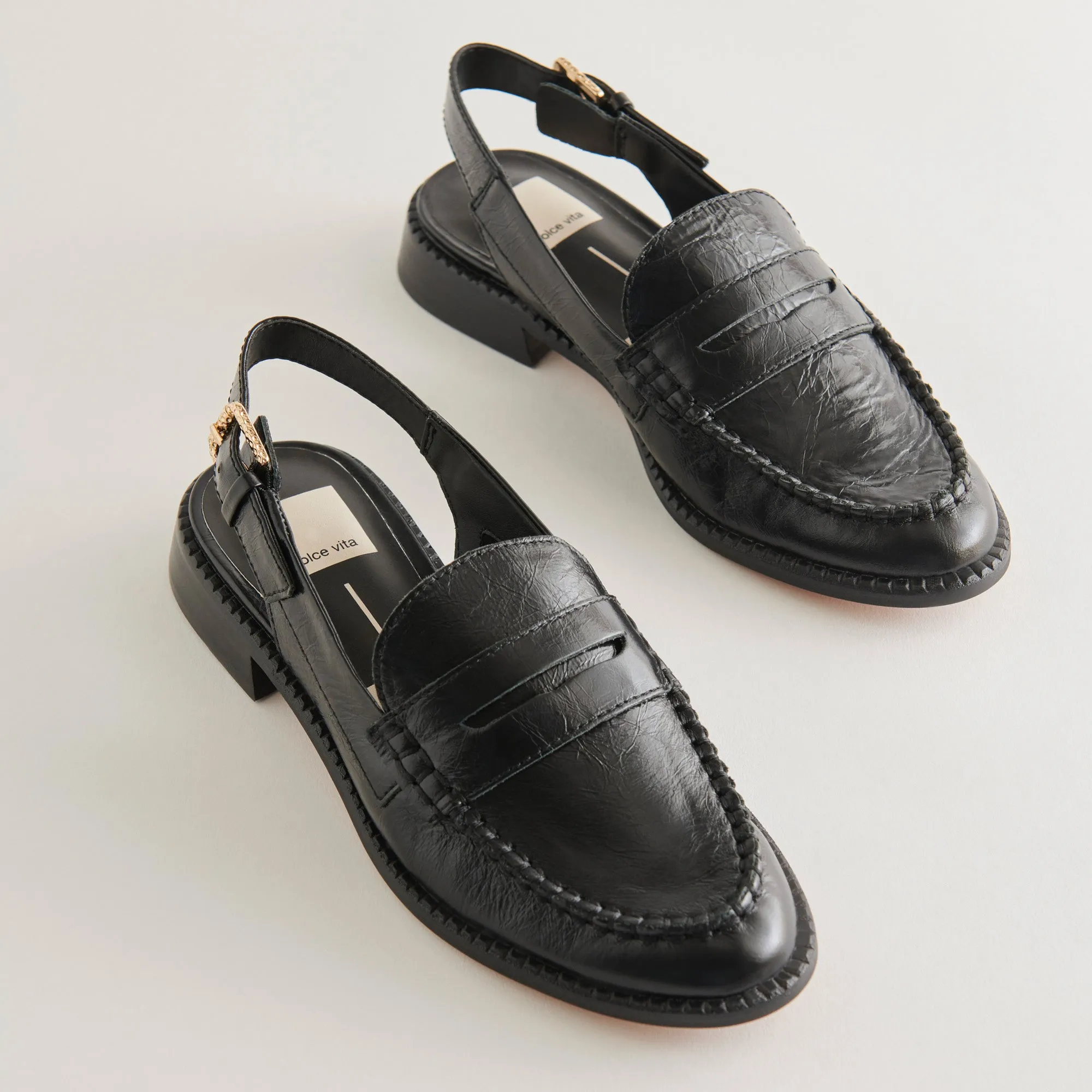 HARDI WIDE LOAFERS MIDNIGHT CRINKLE PATENT