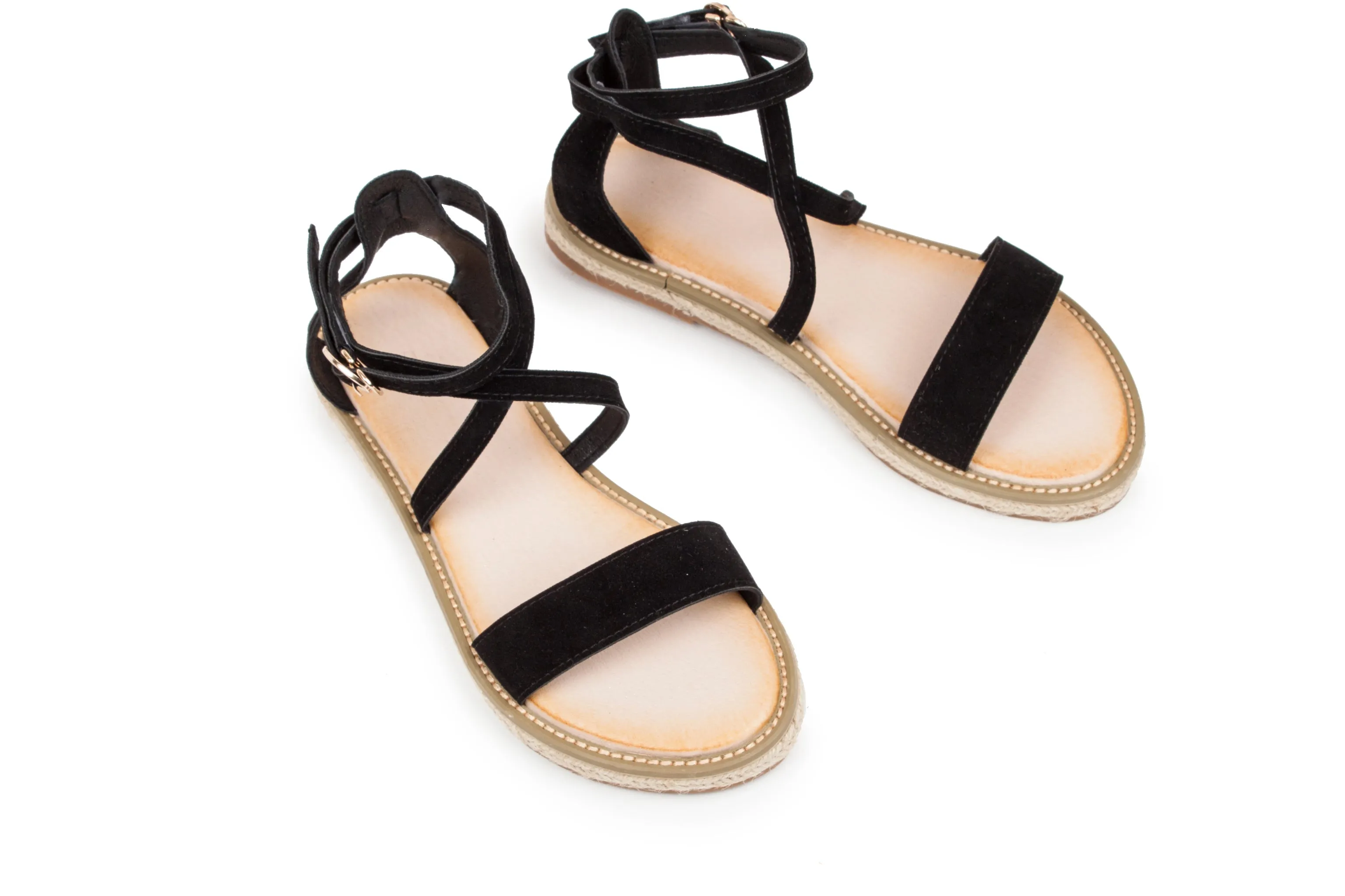 Haute Edition Women's Cross Strap Rome Sandals