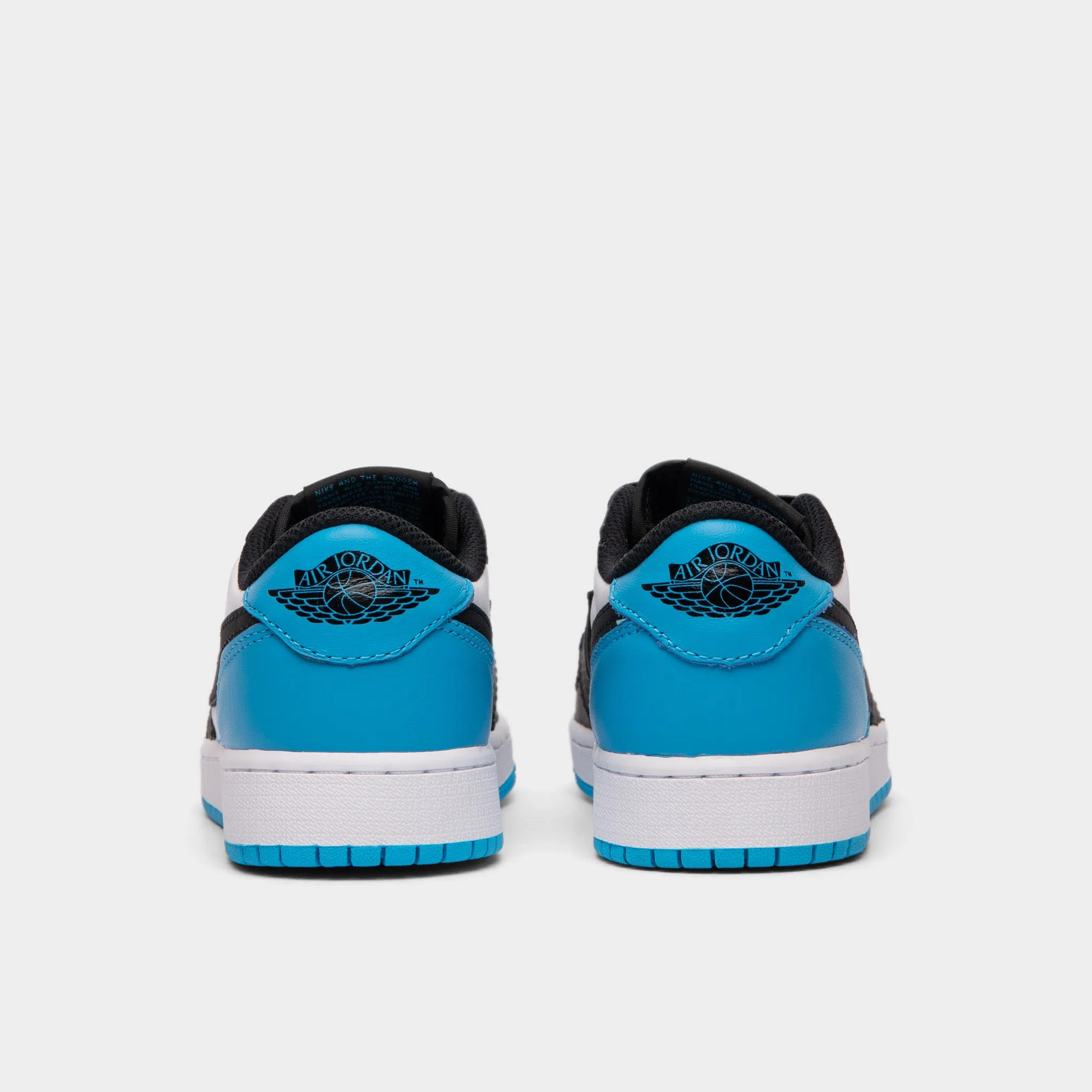 Jordan 1 Low OG GS White / Dk Powder Blue - Black