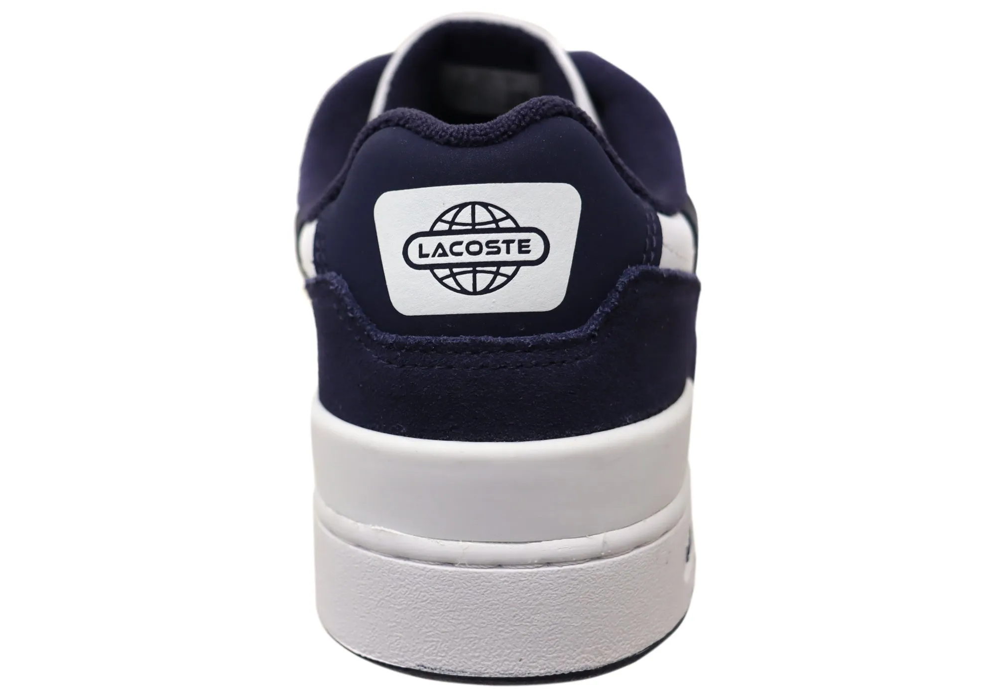 Lacoste Mens Comfortable Leather Graphic Print T Clip Sneakers